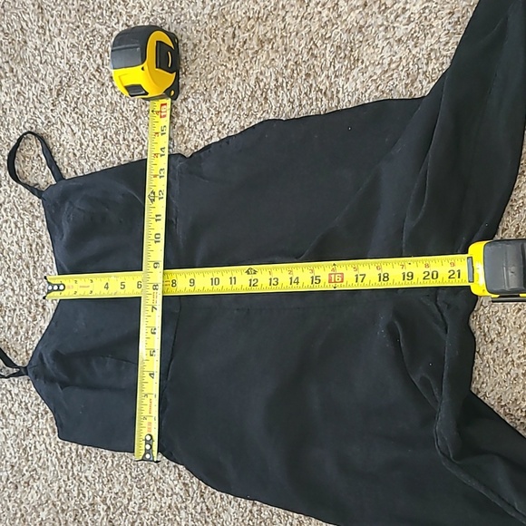 Old Navy Black Linen Blend Wide-Leg Jumpsuit - Picture 3 of 8